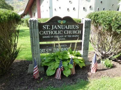 Church sign.