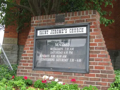 Former sign.