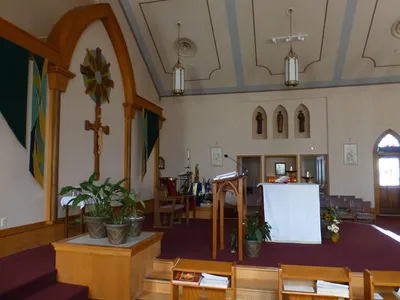 Sanctuary seen from left.