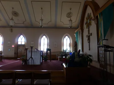 Sanctuary seen from right.