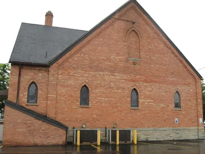 Back of the church.