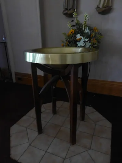 Baptismal font.