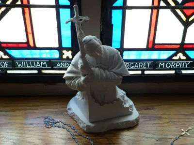 St. John Paul II statue.