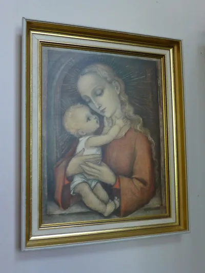 Painting of Our Lady with Christ child.