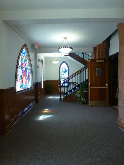 Renovated narthex.