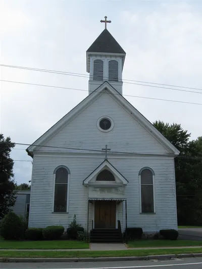 Front of the church.
