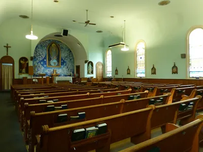 From back left corner.