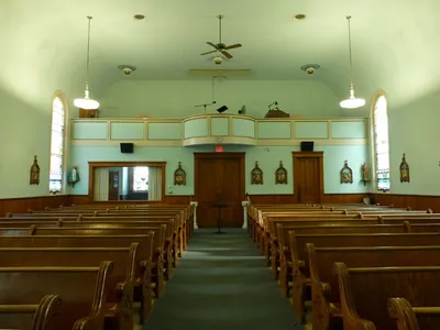 Back of the church.