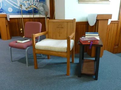Celebrant's chair.