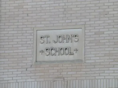 School sign.