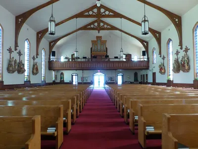 Back of the church.