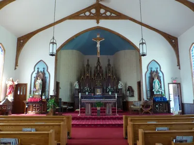 Front of the church.