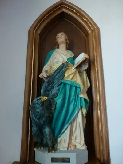 St. John the Evangelist statue.