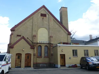 Back of the church.