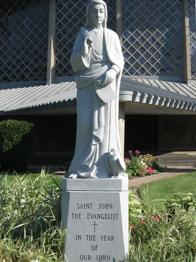 Statue of St. John the Evangelist.