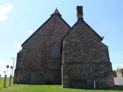 Back of the church.