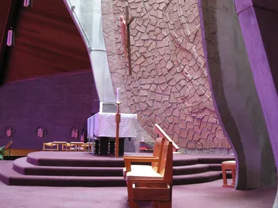 Sanctuary seen from right.