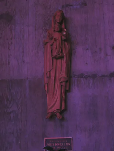 Statue of Our Lady with Christ child.
