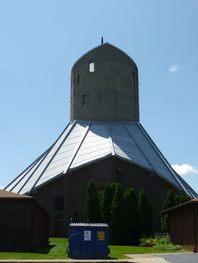 Back of the church.