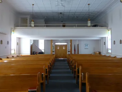 Back of the church.