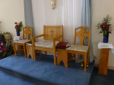 Celebrant's chair.