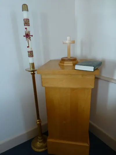 Baptismal font.