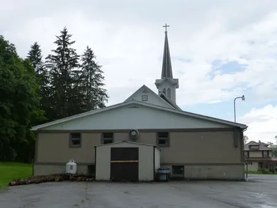 Back of the church.
