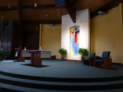 Sanctuary from right angle.