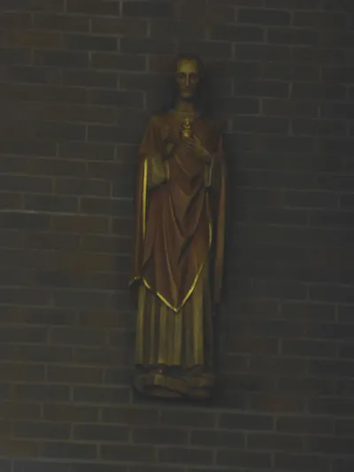 Sacred Heart statue.
