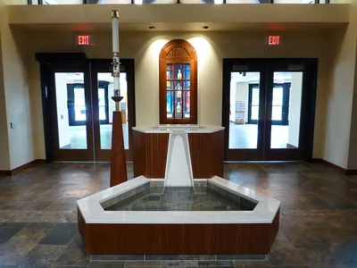 Baptismal font.