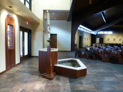 Baptistry seen from the side.