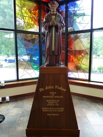Statue of St. John Fisher.