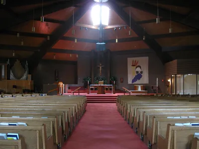 Interior of church.