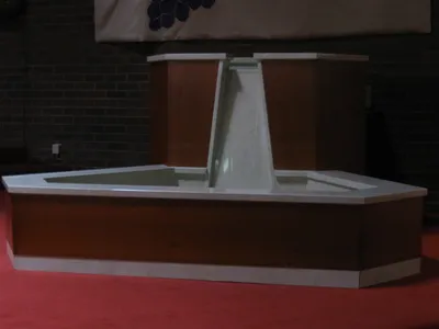 Baptismal font.