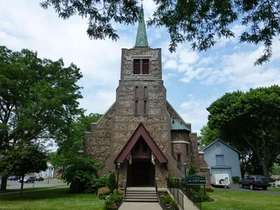 Front of the church.