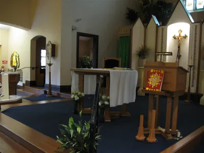 Sanctuary seen from right.