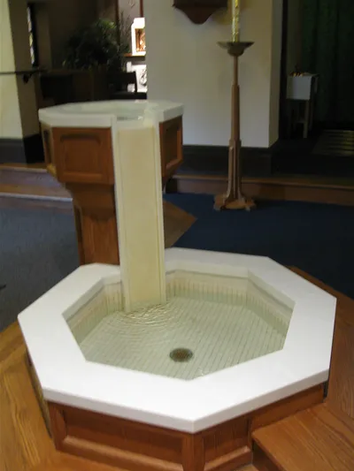 Baptismal font.