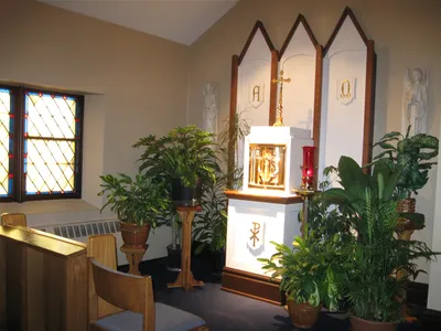 Adoration chapel.