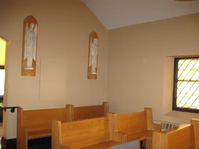 Adoration chapel seating.