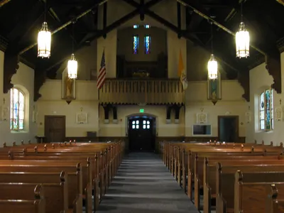 Back of the church.