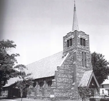 Exterior of present church.