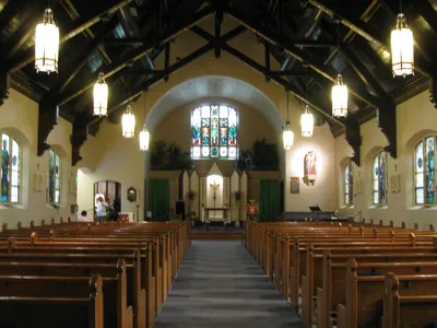 Interior of the church.
