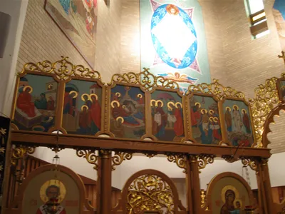 Front of the church.