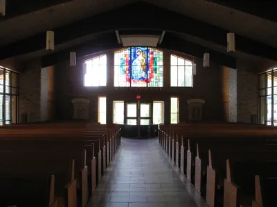 Back of the church.