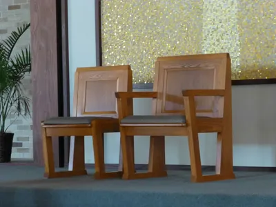 Celebrant's chair.