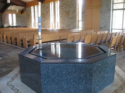 Baptismal font.