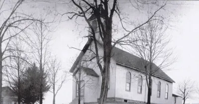 Exterior of former church. Source: Images of America, Penfield