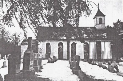 Demolition of former church, 1970. A History of St. Joseph's Parish, Penfield, New York (1860-1995)