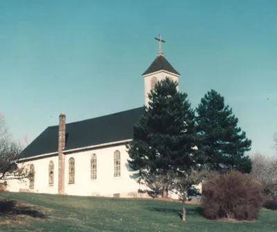 Color photograph of former church.