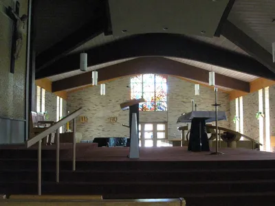 Sanctuary seen from left.